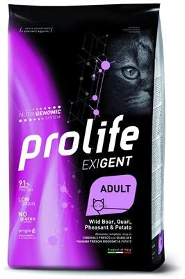 MANGIME SECCO PER GATTI PROLIFE CAT EXTREME CINGHIALE/QUAGLIA/FAGIA/PATATE KG 7