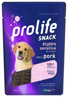 snack per Cani PROLIFE DOG SNACK PUPPY MAIALE GR 90