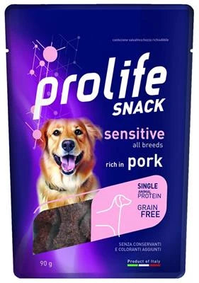 snack per Cani PROLIFE DOG SNACK MAIALE GR 90
