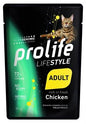 Cibo Umido Per Gatti PROLIFE CAT UM LIFE BUSTE POLLO 12 X GR 85 NEW