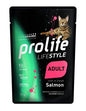 Cibo Umido Per Gatti PROLIFE CAT UM LIFE BUSTE SALMONE 12 X GR 85 NEW