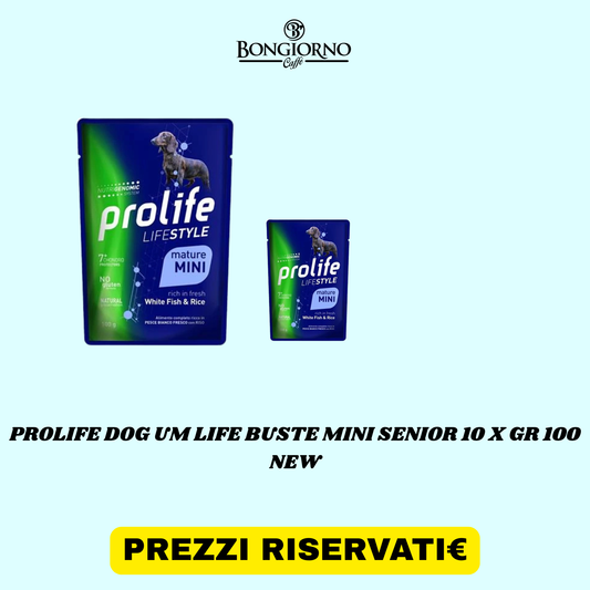 PROLIFE DOG UM LIFE BUSTE MINI SENIOR 10 X GR 100 NEW