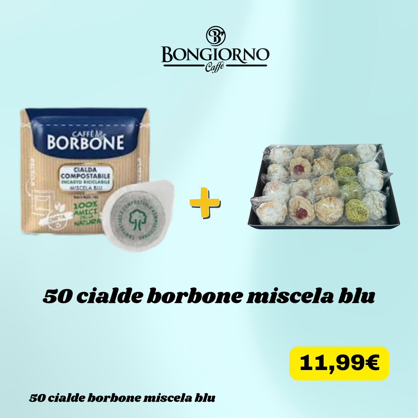 50 cialde borbone miscela blu