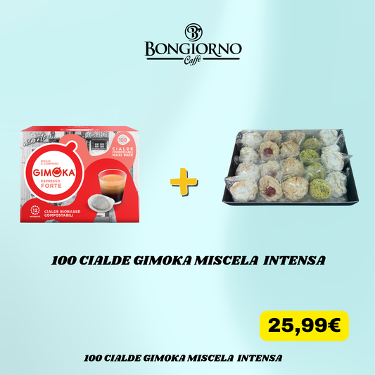 100 CIALDE GIMOKA + DOLCI A MANDORLA SICILIANI
