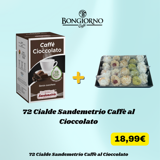 72 Cialde Sandemetrio – Caffè al Cioccolato + Omaggio Dolci Siciliani