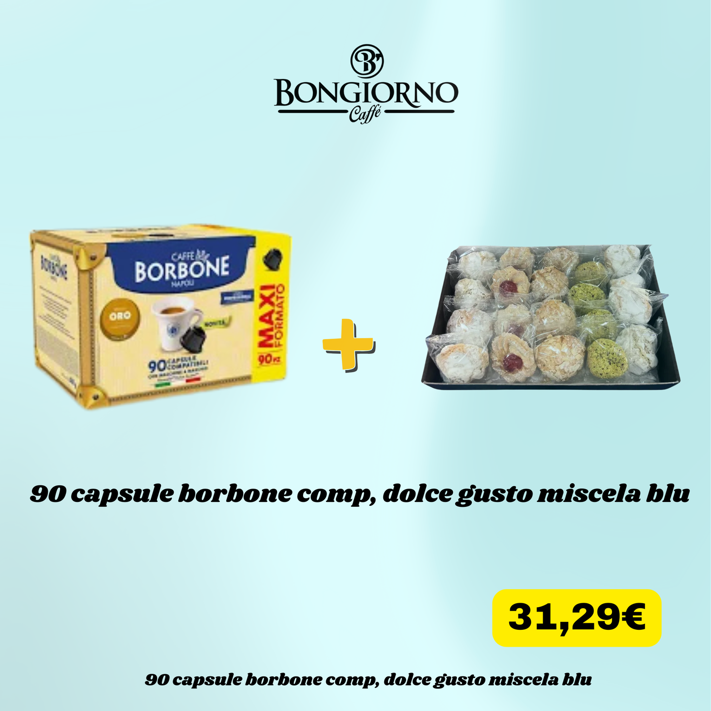 90 capsule  borbone compatibili dolce gusto miscela blu